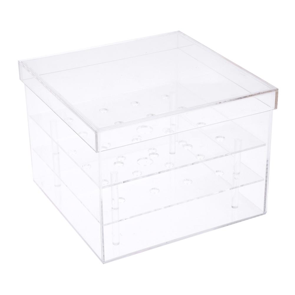 Transparent Acrylic Flower Box Quadratic Rose Storage 16 Holes