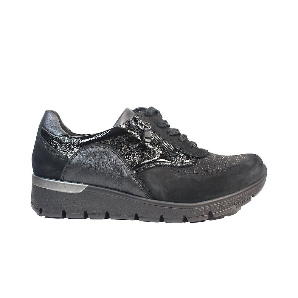 Waldlaufer K-Ramona 女士 |626K02 413 001 |黑色 |女士休闲运动鞋