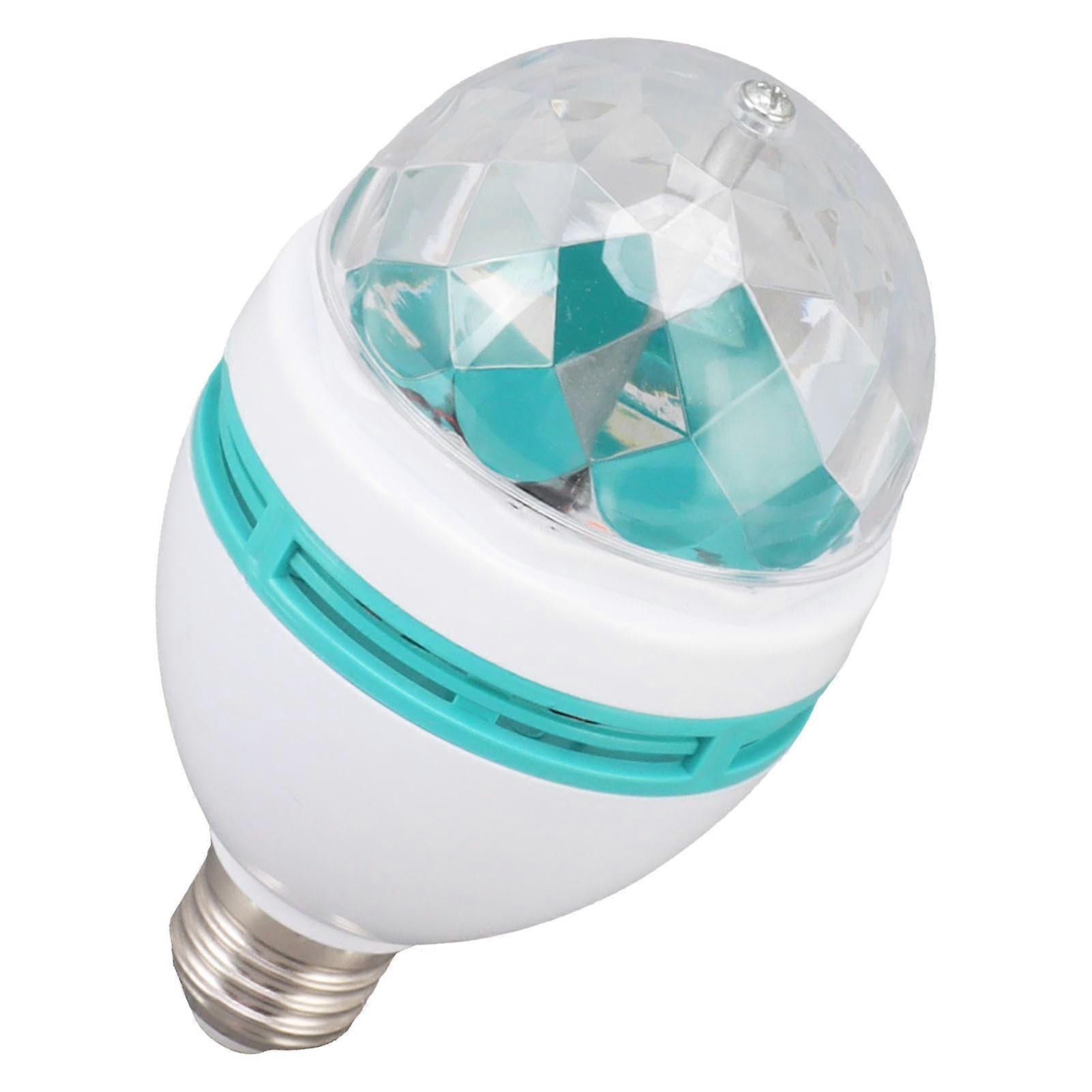Dancing Light Bulb E26 Base RGB Auto Changing Safe Stable ABS PC Rotating Light Bulb for Party Bar Wedding 85‑260V 