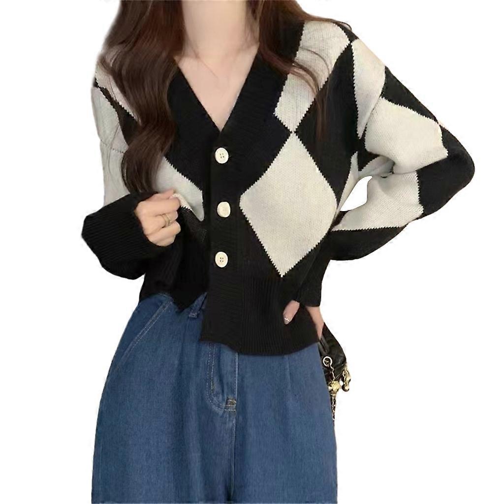 Damen Offene Strickjacke Pullover Button Down Strickpullover Oberbekleidung Mäntel