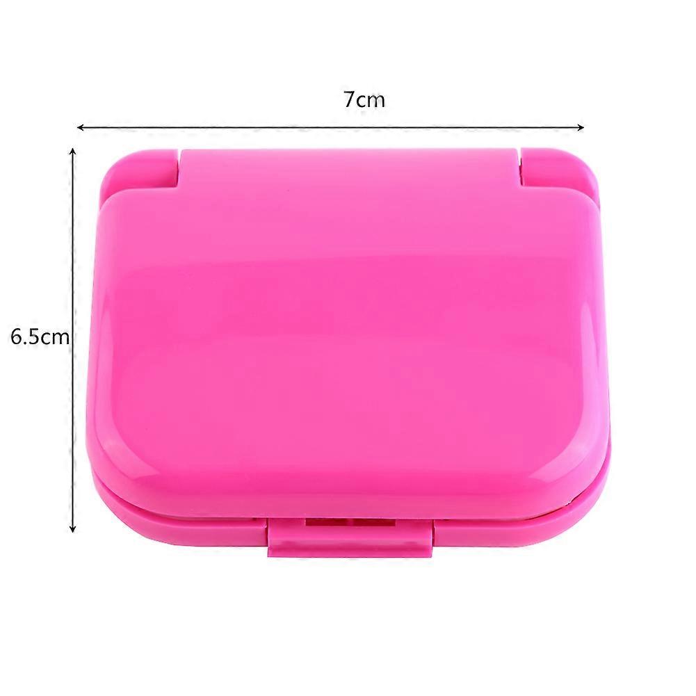 Portable Travel Sewing Kits Box Needle Threads Scissor Buttons Pins Home Tools (red)
