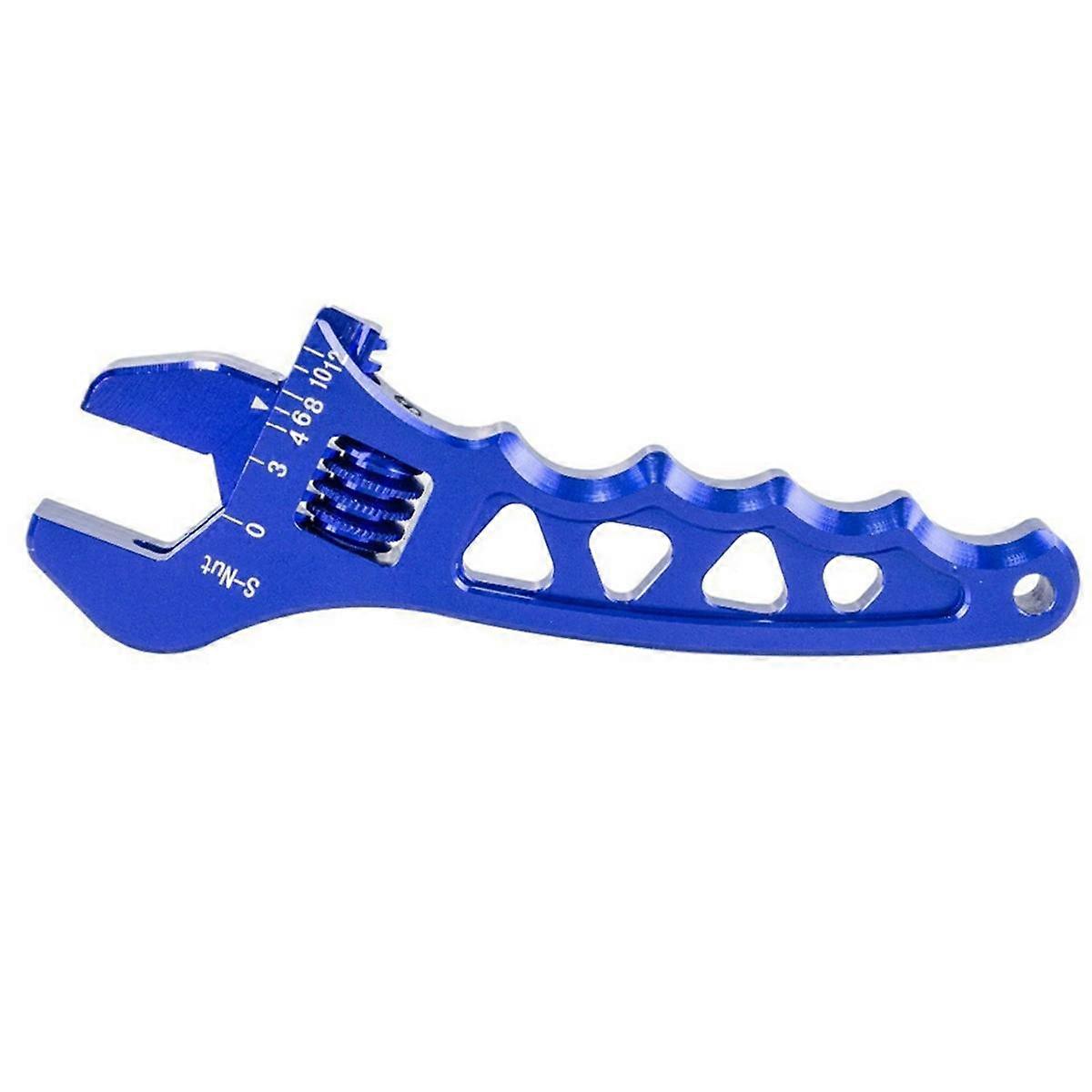 Adjustable an 3 4 6 8 10 12 Metal WRENCH HOSE Fitting Tool Metal Spanner AN3-AN12 -SLW0601 Blue
