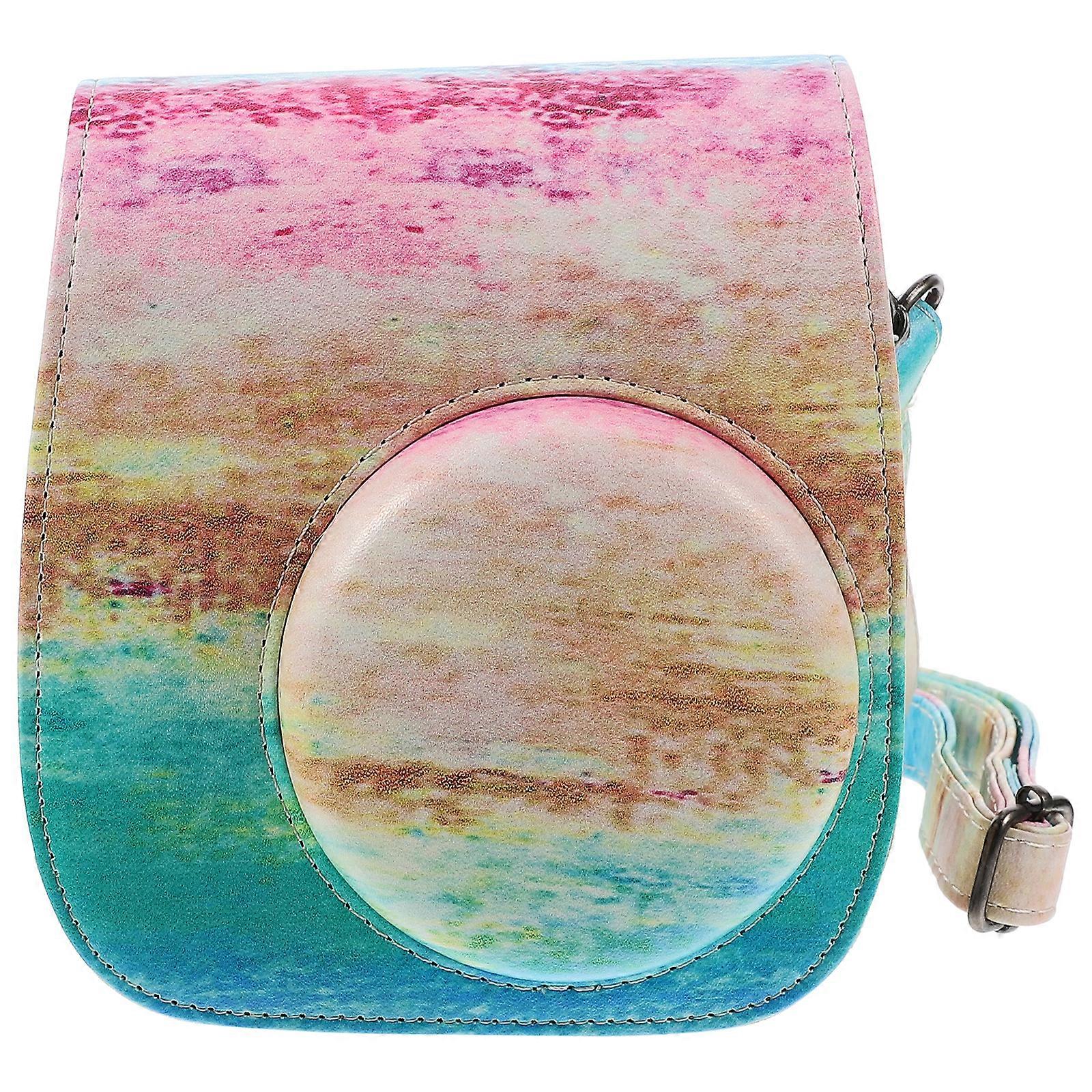 PU Leather Instant Camera Bag Case Camera Carrying Case Compatible with Mini 11 Instant Camera