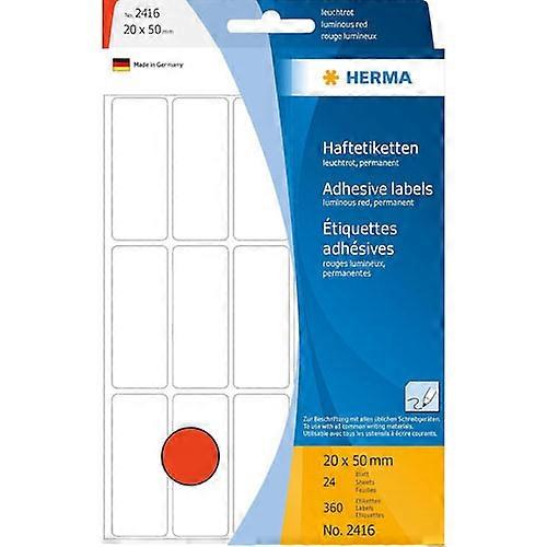 Herma High Quality Self-Adhesive Multi-Purpose Luminous Colored Labels (20x50mm)