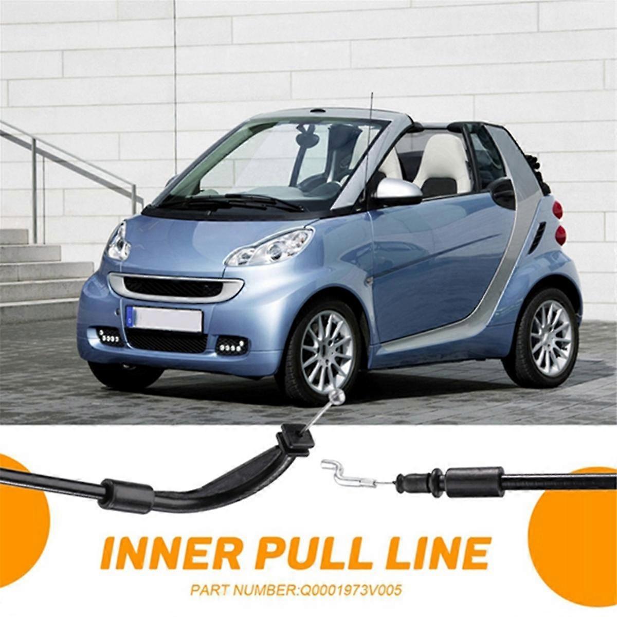 Cavo Apertura Porta Interna Nero Per Smart Fortwo 2004-2007 E Cabrio/City-Coupe: Ricambio OEM Q0001973V005, 92cm