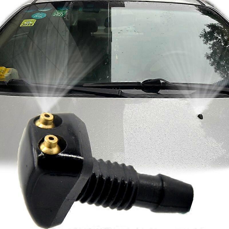2x Universal Front Windshield Washer Wiper Nozzle Sprayer Water Spout Outlet