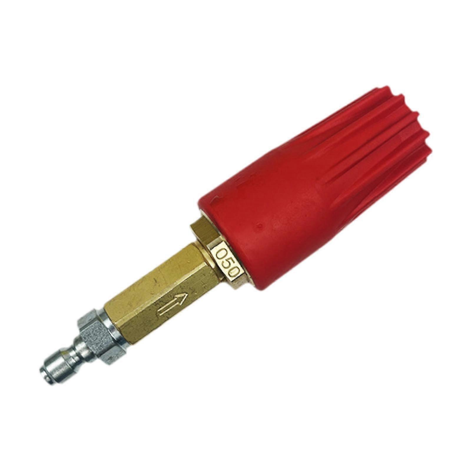 Pressure Washer Rotating Nozzle with 1/4" Quick Connector for Cleaning Brick Red