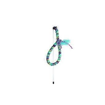 Cat Teaser Curlz Feathered Rope Toy
