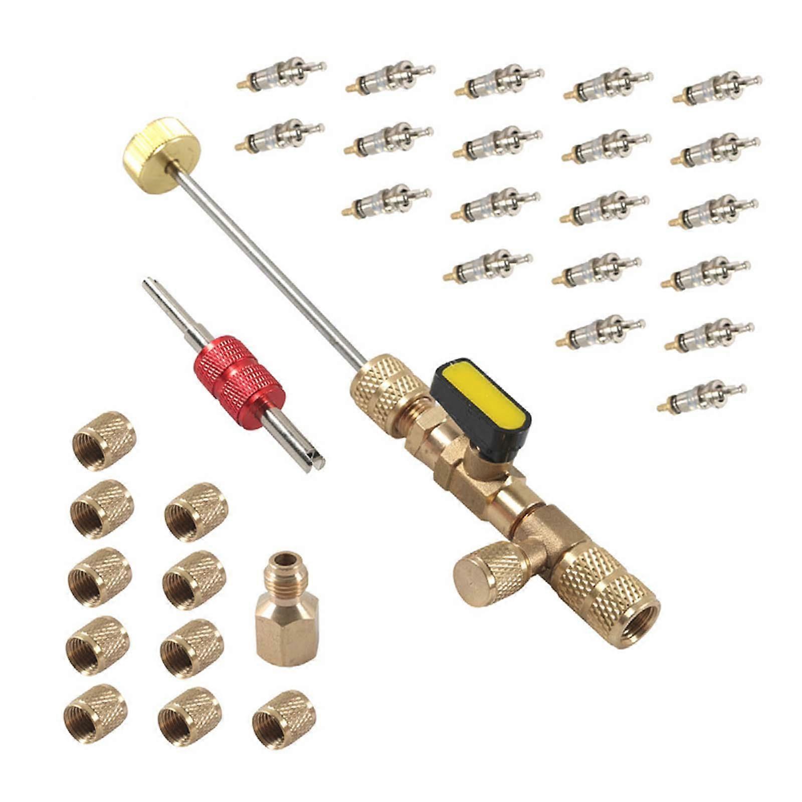 Valve Core Installation Disassembly Tool Set for R410 R32 R12 A/C
