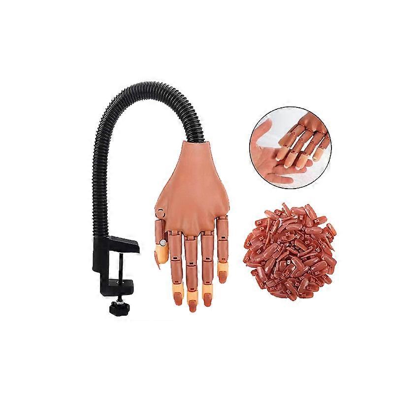 Manucure modèle de main manucure pratique de la main fausse main modèle mobile joint main avec ongle pièce