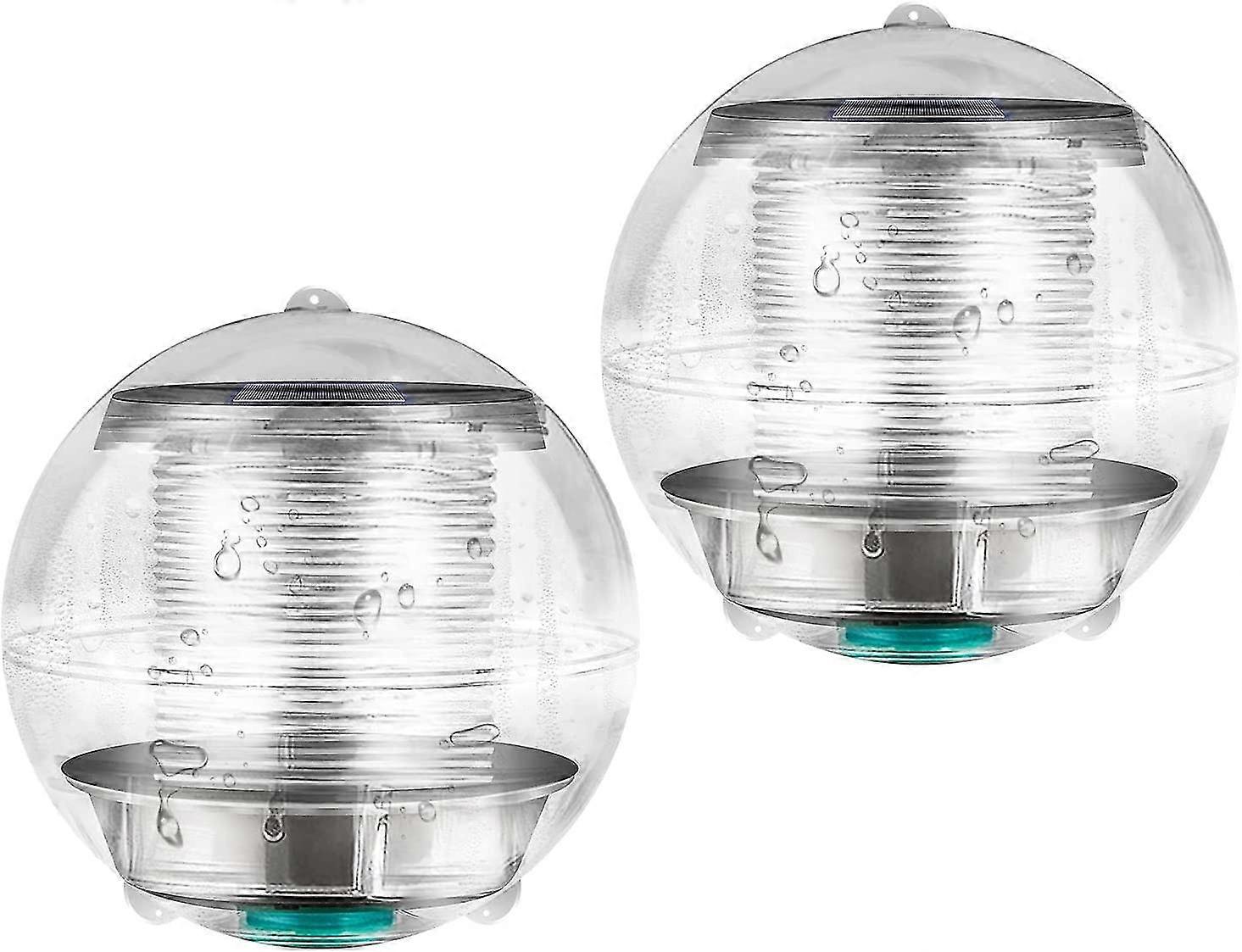 Pool Lights, 2pcs 7 Color Changing Solar Floating Pool Lights