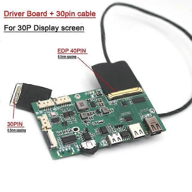 30Pin 40pin Usb Type-c Dp To Edp Driver Board 2k 4k Lcd Portable Projection Screen Display Notebook Phone Coaxial Cable
