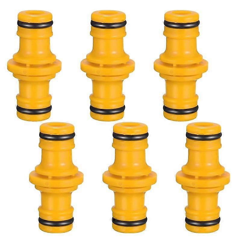 6pcs Double Male Hose Connectors Garden Hose Tap Double Male Hose End Connector Hose Pipe Connector