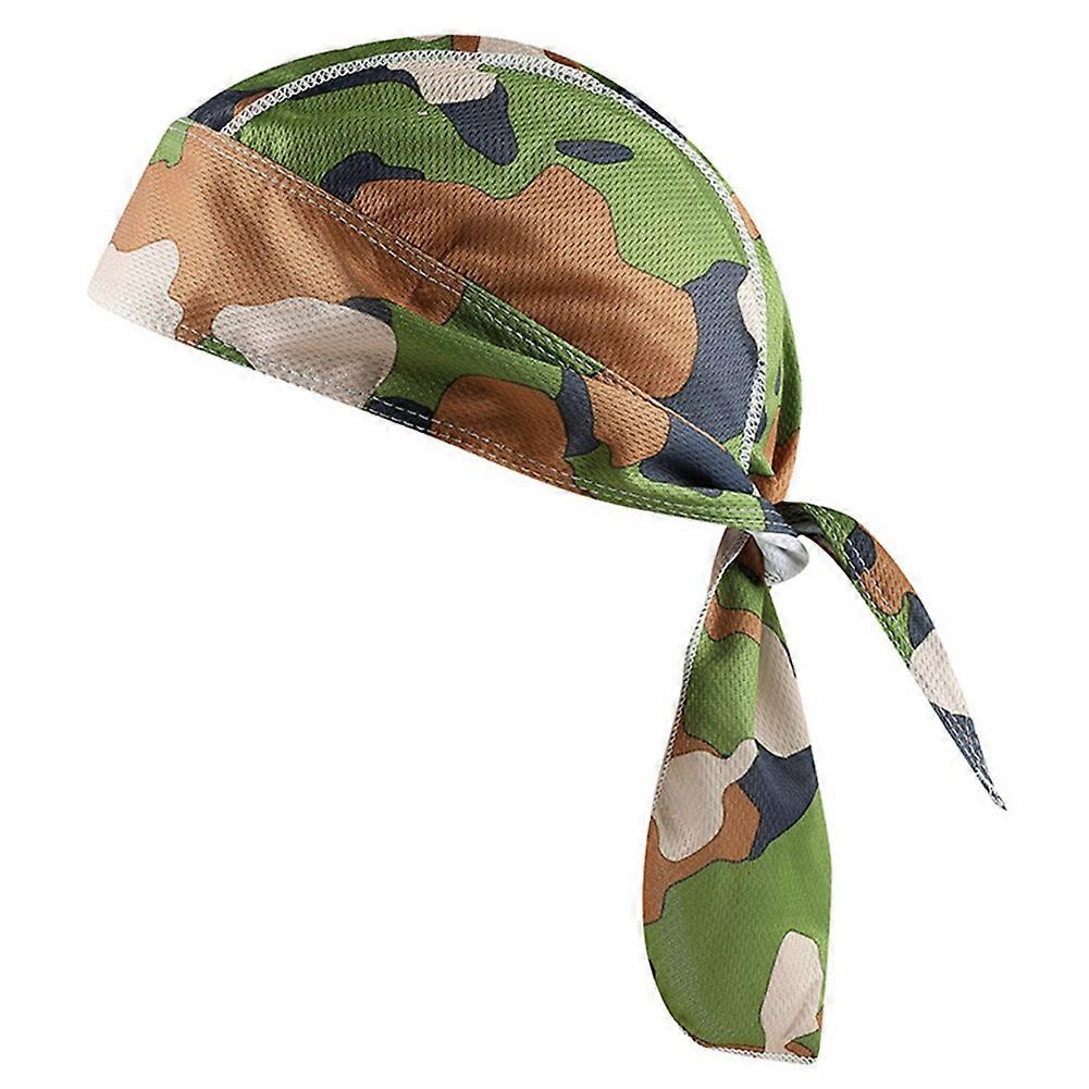 Head Scarf Pure Cycling Cap Summer Men Running Riding Bandana Headscarf Pirate Hat Hood Headband C