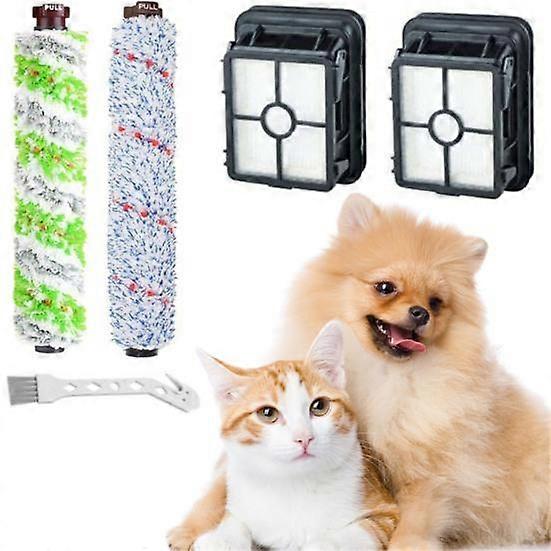 1 Set Practical High Adhesion Roller Brush Effective Easy Assembly Fabric Rolling Cleaner for Bissell