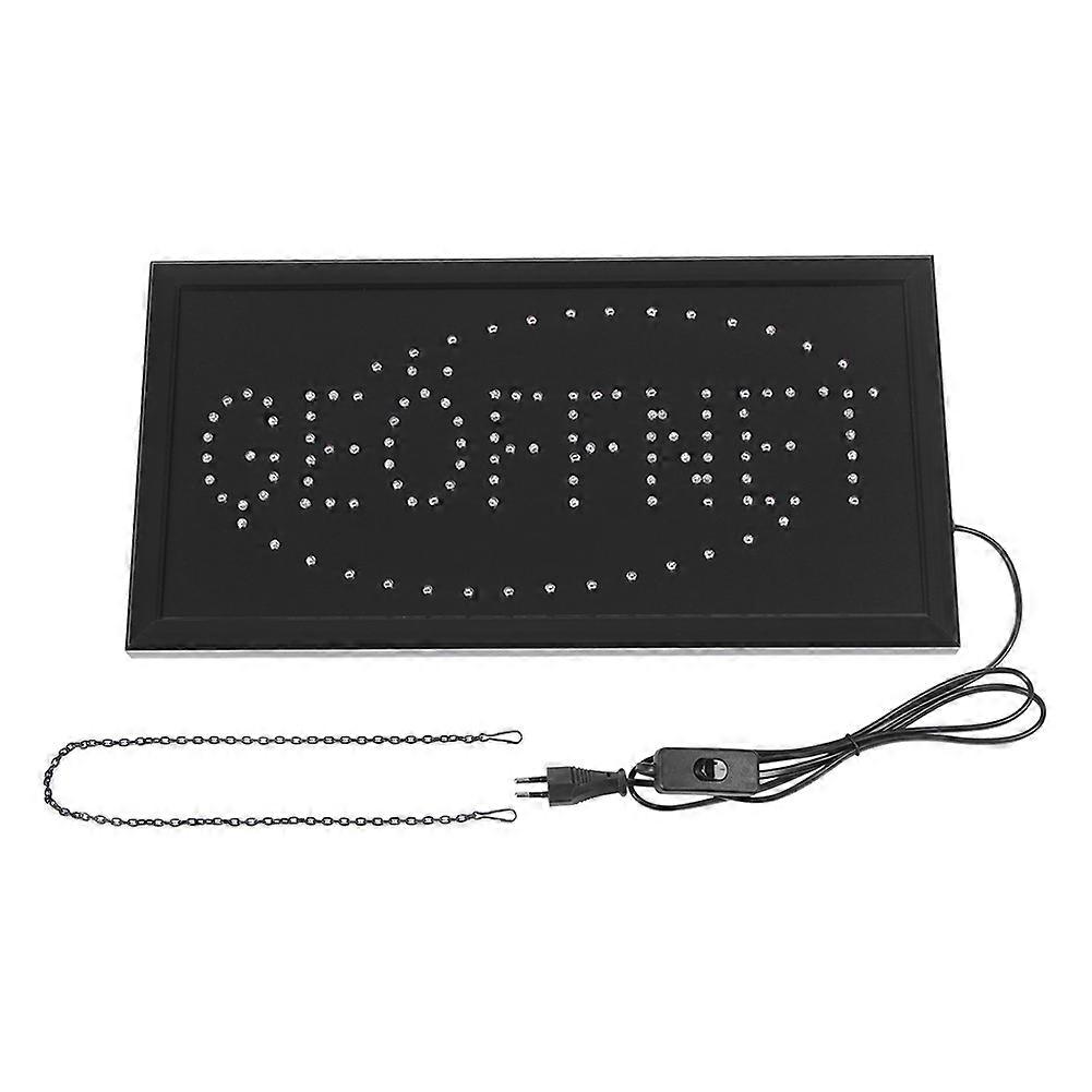 1pc Large Bright LED Shop Sign Board Neon Light Window Door Hang Sign GEOFFNET