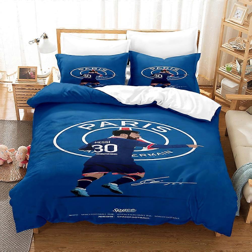o863 Giocatore di calcio Massey Bedding Set di tre pezzi stampato in digitale nj863