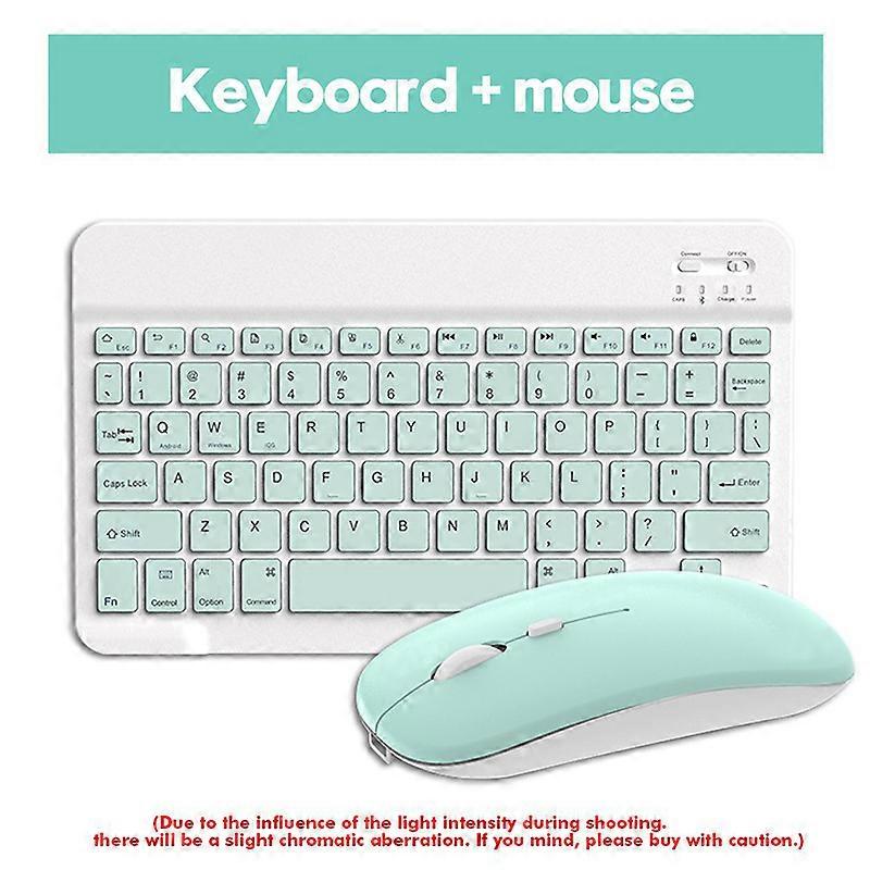 Wireless Bluetooth-compatible Keyboard Mouse Set Lightweight Portable for IOS Android Phone Tablet