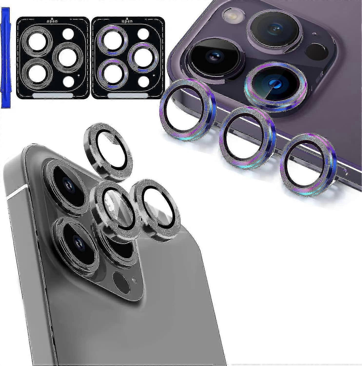 [3+3 Pack ] For Iphone 14 Pro & Iphone 14 Pro Max Camera Lens Protector