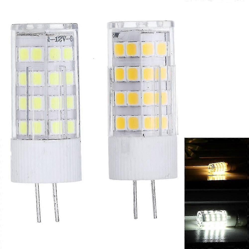Ac/dc12v 5w smd2835 g4 ceramics led corn light bulb for indoor replace halogen chandelier lamp luolv