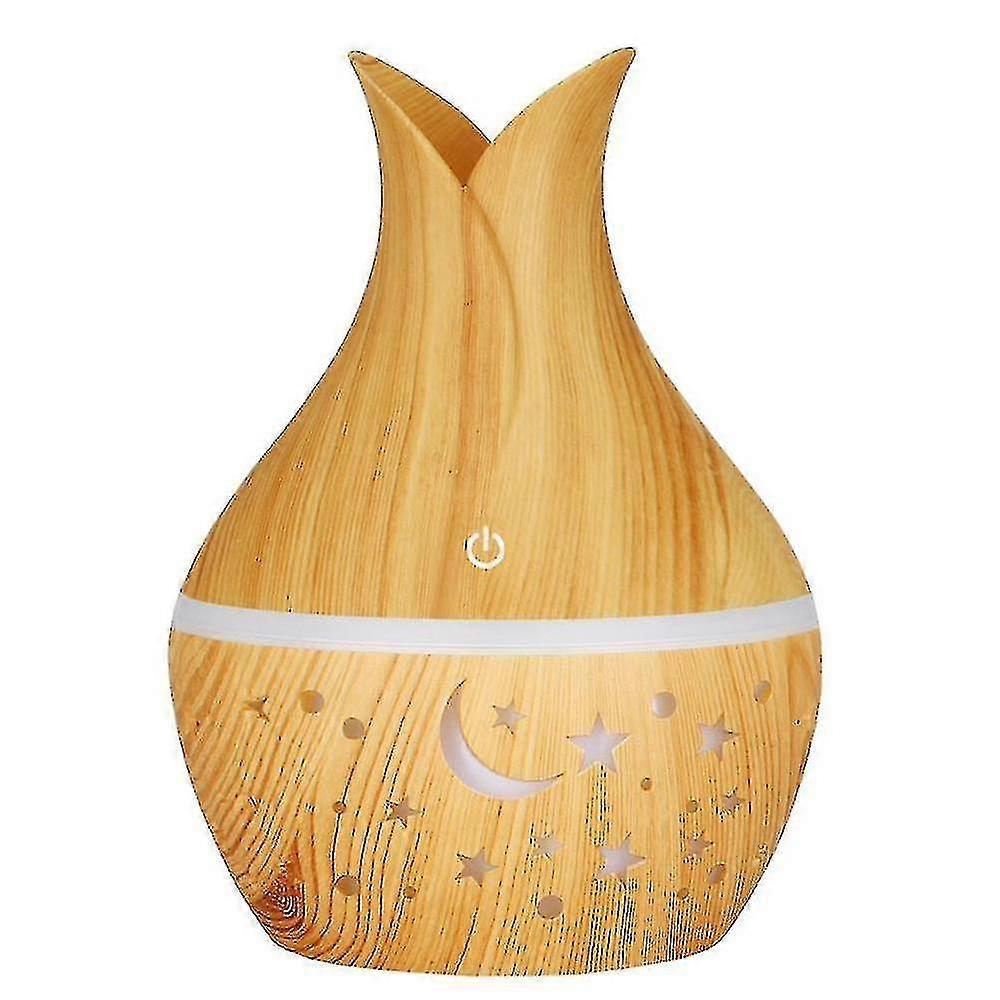 Luftfuktare, 30 cl - Ljust Tr? med Stj?rnm?nster