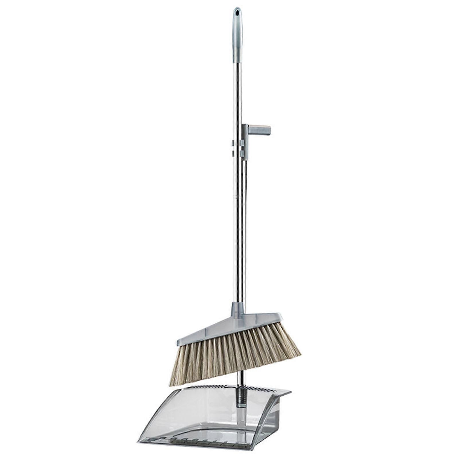Broom and Dustpan Set for Home Heavy Duty Broom Bristles Apply for Lobby Floor Use