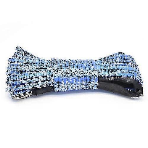 Winch Rope Line Cable Nylon Towing Rope Car Wash Maintenance Stringf (1piece, Blue )