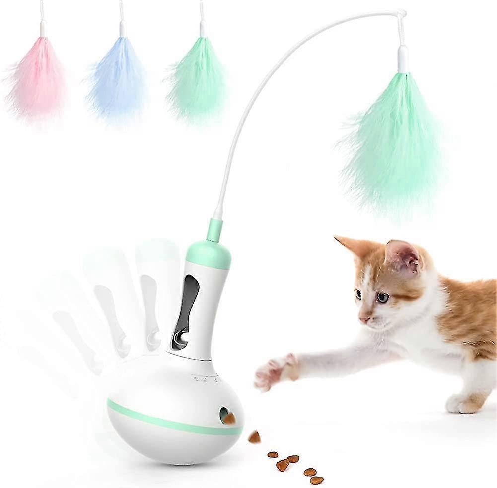 Cat Toys, Interactive Toys For Indoor Cats, Cat Feather Toy With Acsergery Replacement Gift