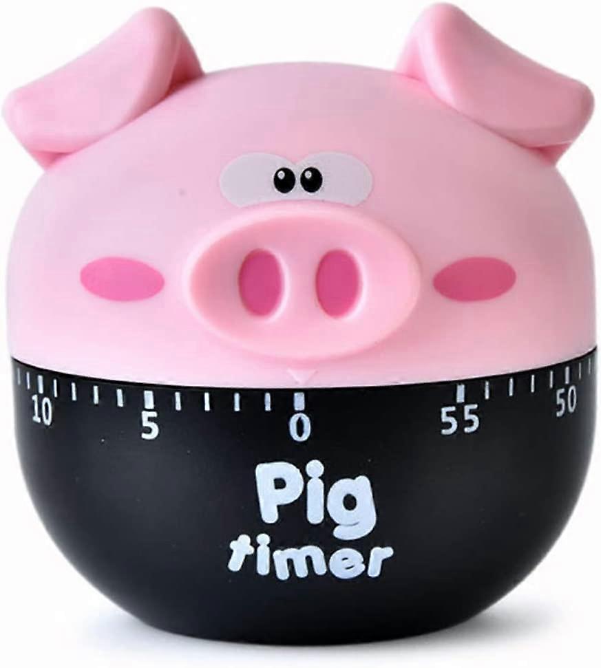 Kitchen Mechanical Timer Pig Shape for Home Baking Yoga