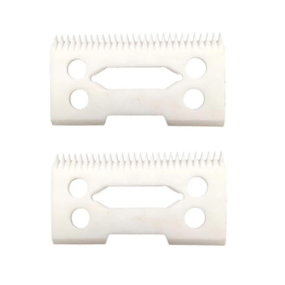 Profesjonelle keramiske klipperblader 2 hull, 2-hulls klipper, keramisk bladkutter, keramiske klipperblader (2 stk.)