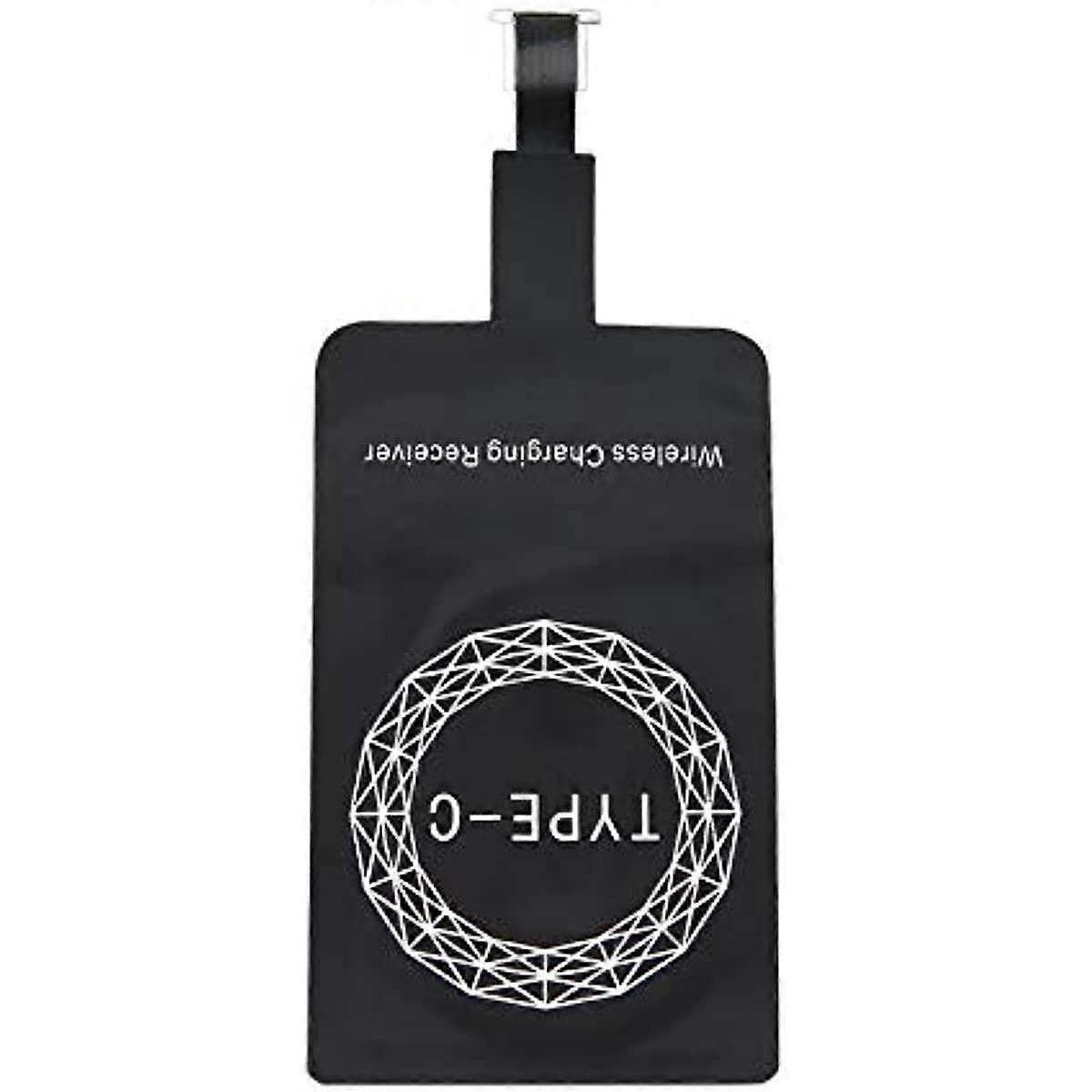 Ygerbkct Typ C Tragbarer TYP C Anschluss Qi Wireless Ladegerät Empfänger Leichter Ladeadapter Pad Spule