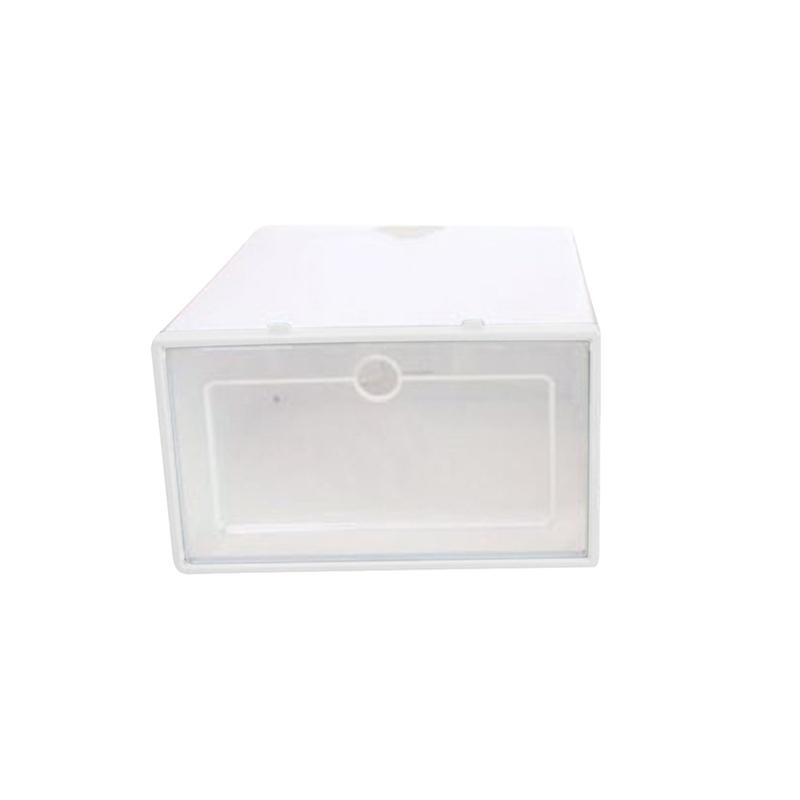 Shoe Holder Transparent Lightweight PP Clear Plastic Stackable Shoe Organizer for Home KAESI