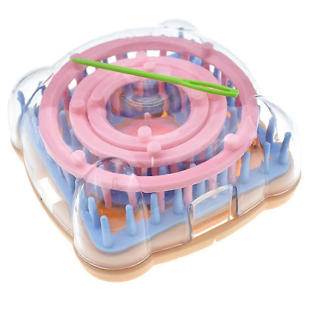 Flower Knitting Machine Kit Diy Wool Flower Machine Loom Tool Set Square Flower Maker With Needle