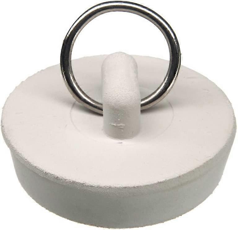 Rubber Drain Plug, White