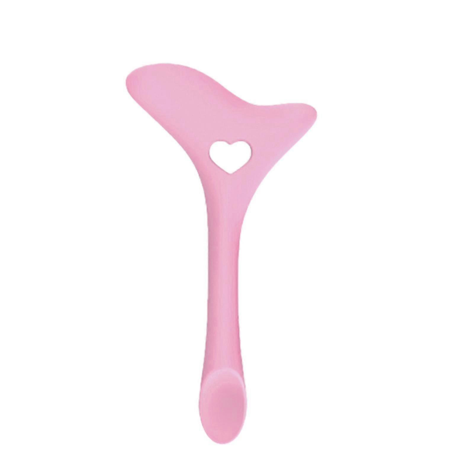 Eyeliner Aid Stencil Quick Effect Multifunctional Wide Application Time-saving Ergonomic Handle Makeup Tool Multi-angle Silicone Eyeliner Pink