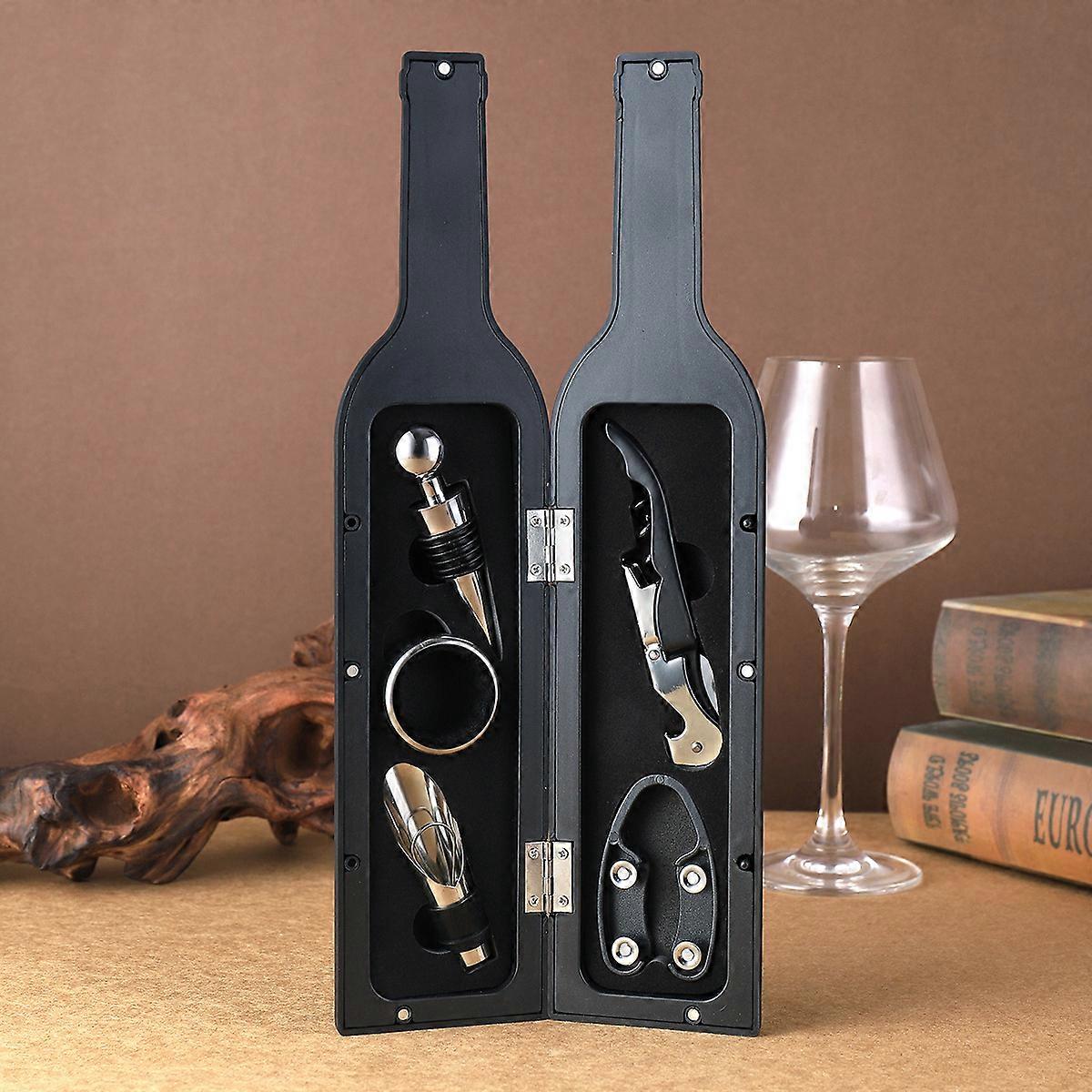 Creative Red Wine set 5-piece corkscrew wine stopper