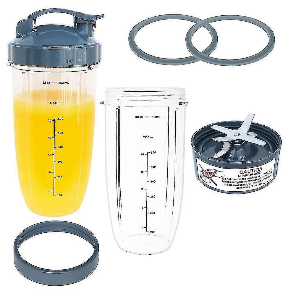 Replacement 32oz For Nutribullet Blender Cups & Blade Part