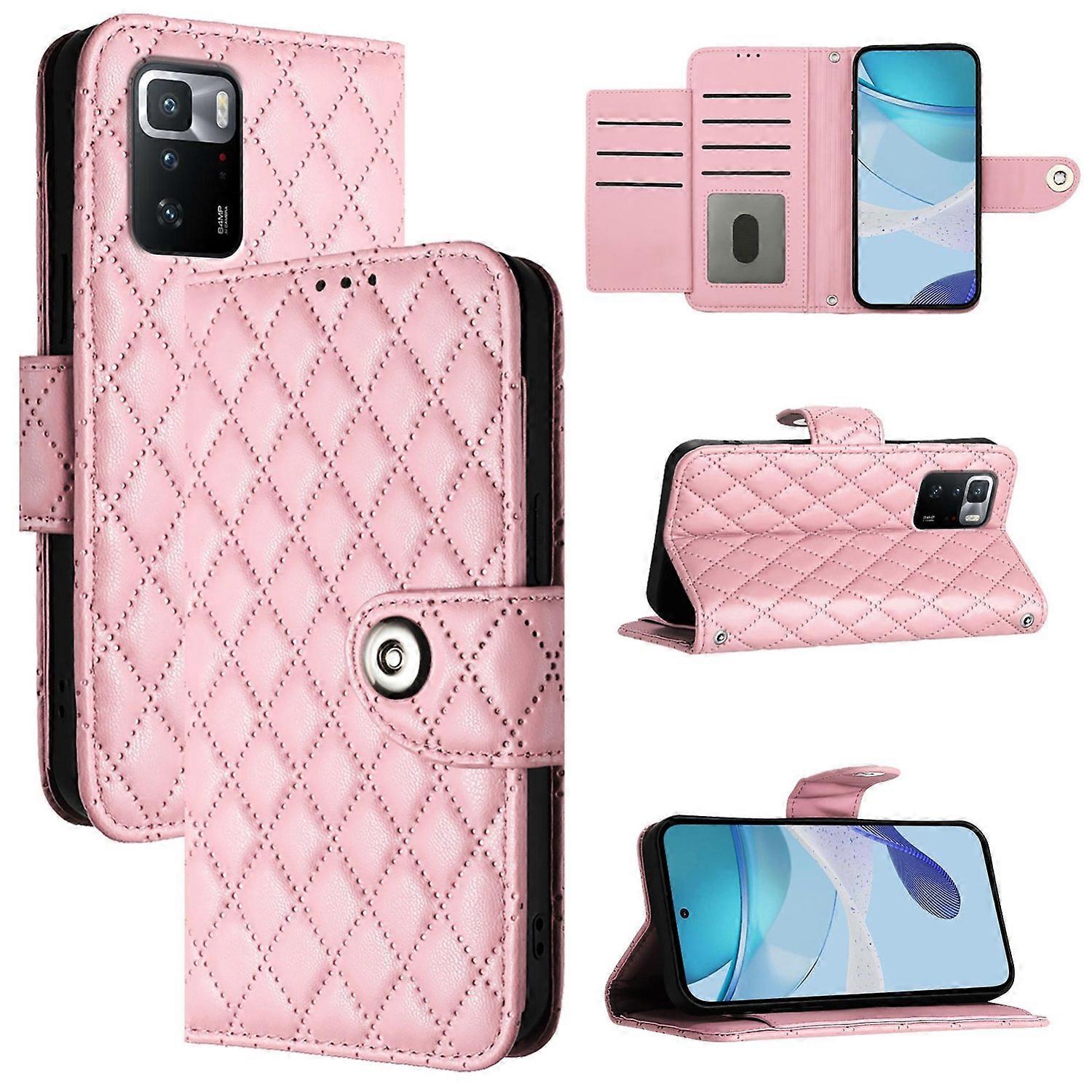 Rhombic Leather Case For Xiaomi Poco X3 GT