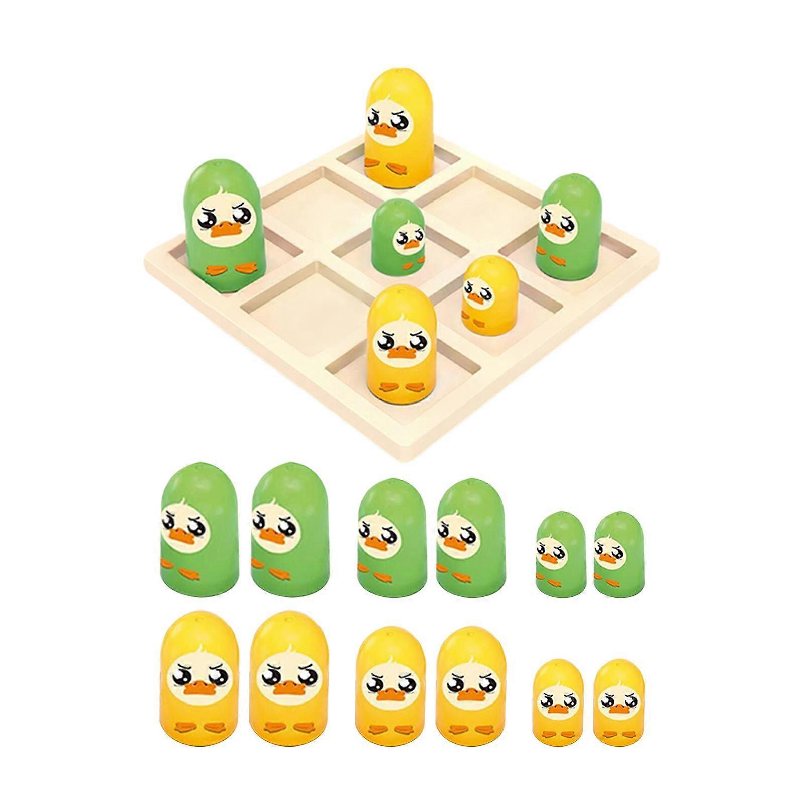 Tic TAC Toe Game Unique Gifts Ages 3+ Parent Child Interactive Checkers Game duck