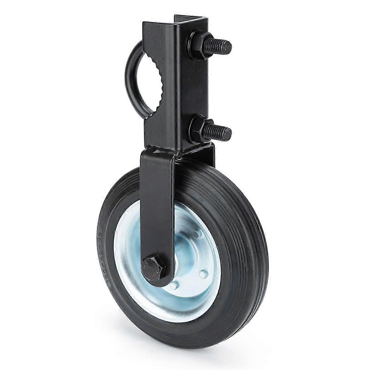 6 tums grind hjul grind caster kit tung grind hjälpare hjul grind stödhjul för kedjelänk staket svänggrind, svart