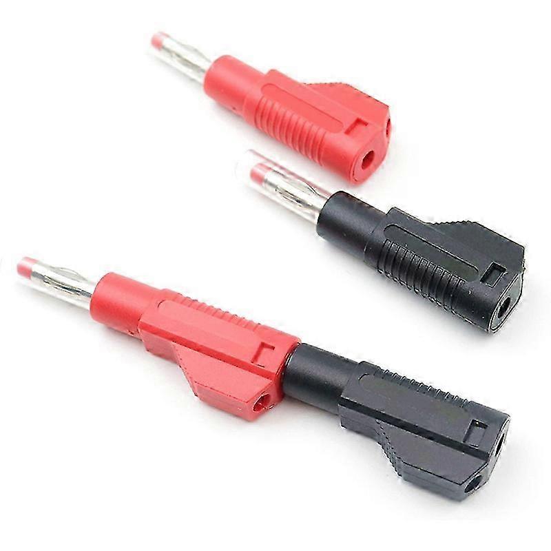 10 Sets Retractable Sheath 4Mm Banana Plug Connectors Stackable Wire Solder Multimeter Test Leads E
