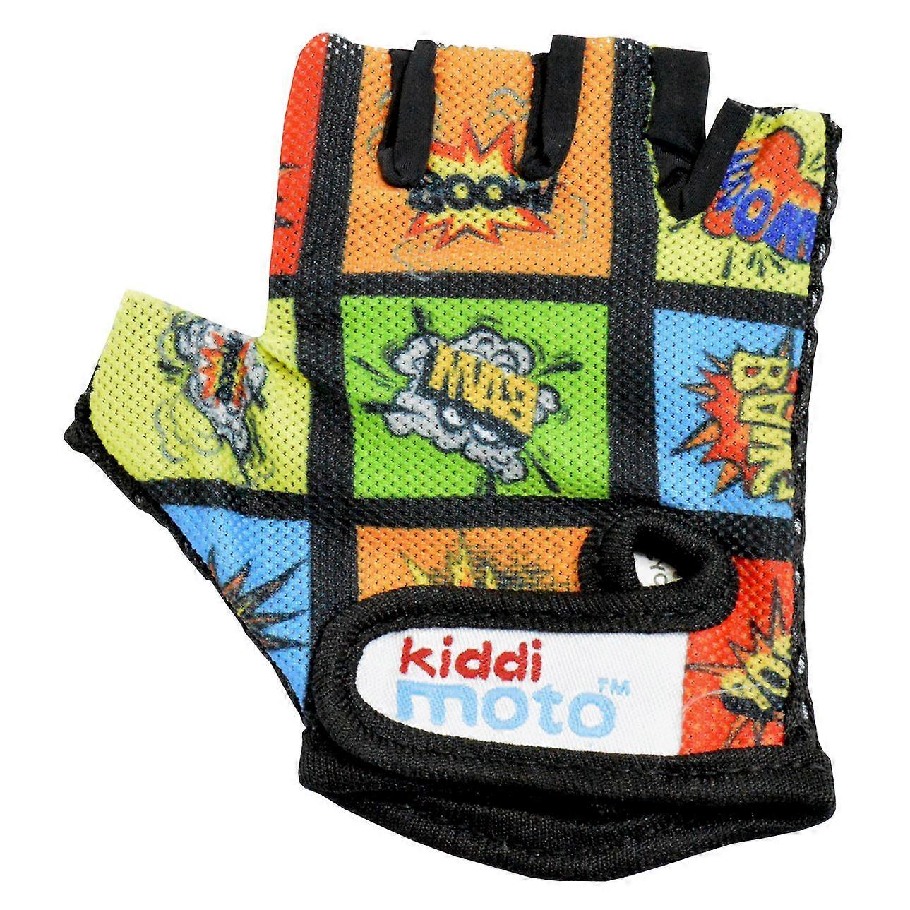 Kiddimoto Cycling Gloves Comic
