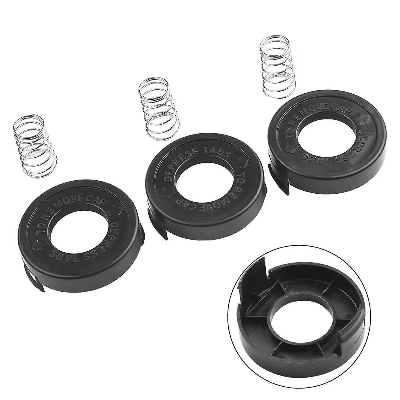 3pcs String Trimmer Bump Cap Replacement Kit For ST4500 Black & Decker#682378-02