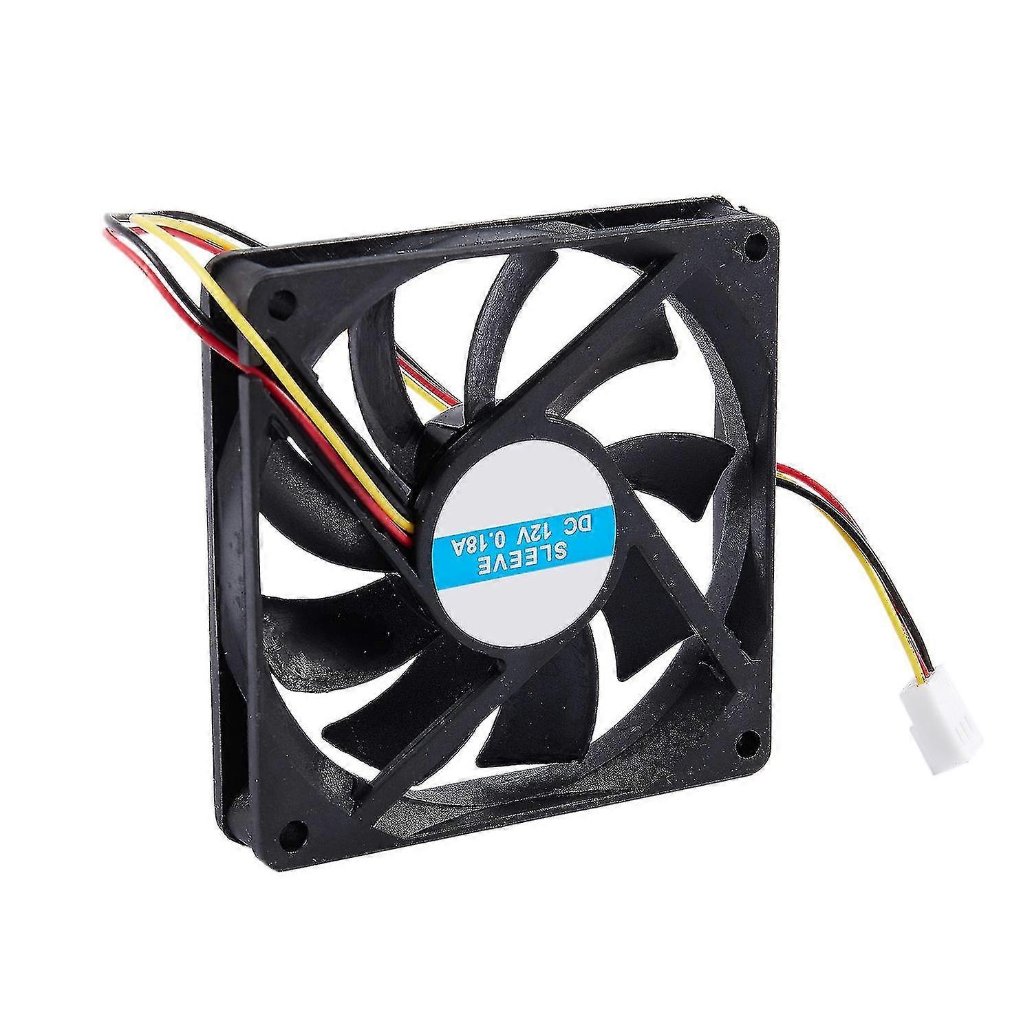 12v 3 Pin Cpu Fan Heatsink Cooler Heatsink Fan For Pc 80x80x15mm