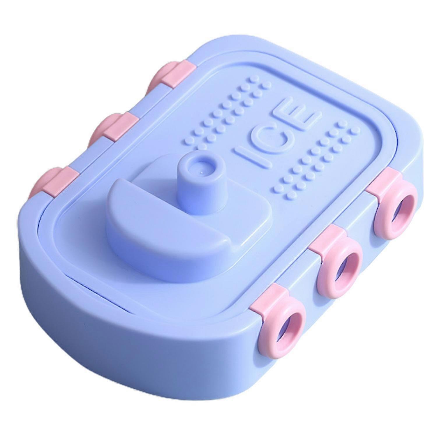 Boat Appearance Easy Demoulding Non-stick Ice Cream Mold with Lid 6 Grids Animal Shape Ice Cube Tray