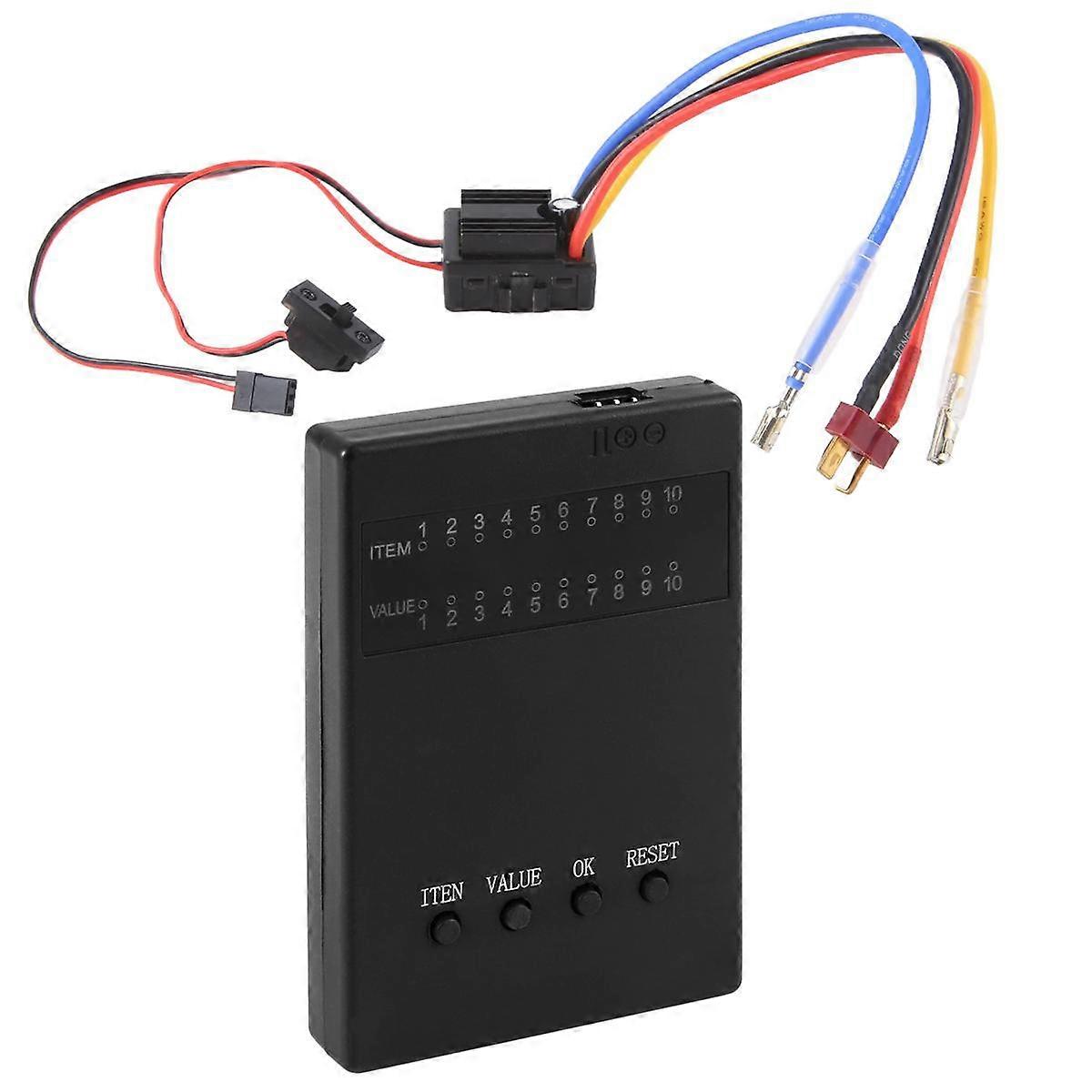 80A ESC -880 1/10 1/8 -Crawler Brush Brushed 80A 1080 Electronic Speed Controller Waterproof ESC with Program Card