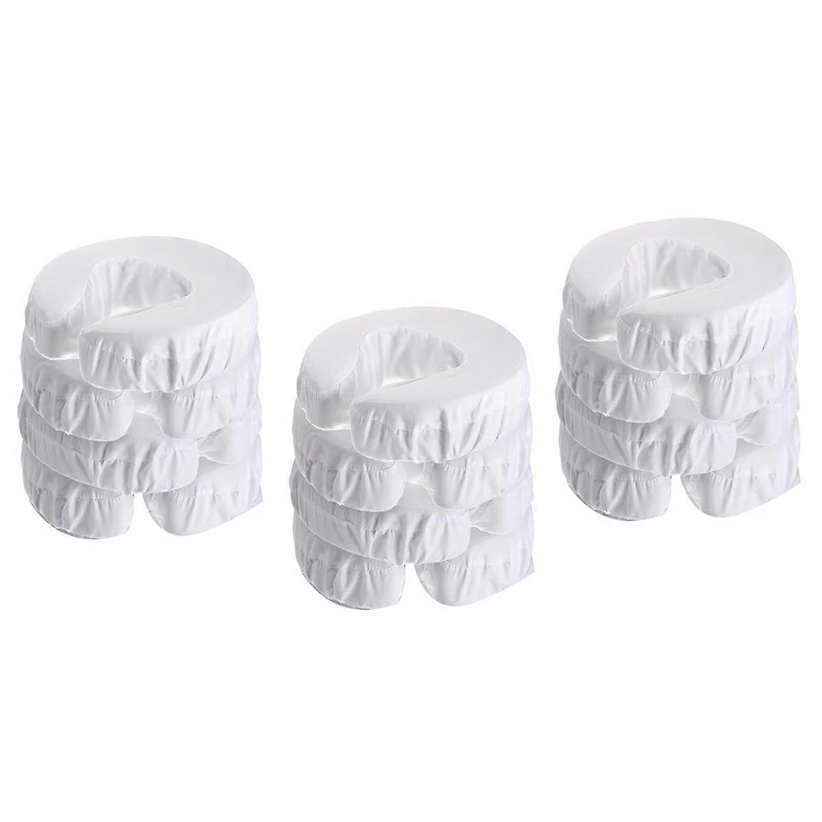 12Pcs Face Cradle Covers for Massage Table Reusable Massage Table Rest Covers Oil Proof Headrest Cradle Sheets