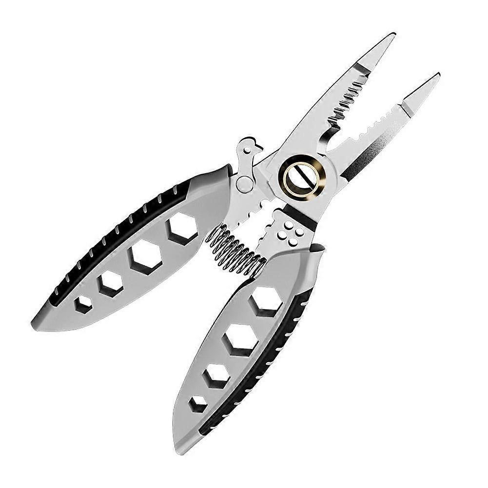 7inch Multifunctional Wire Stripping Pliers, Electrician Special Tools For Wire Cutting, Pulling, Pressing, Winding Screwing