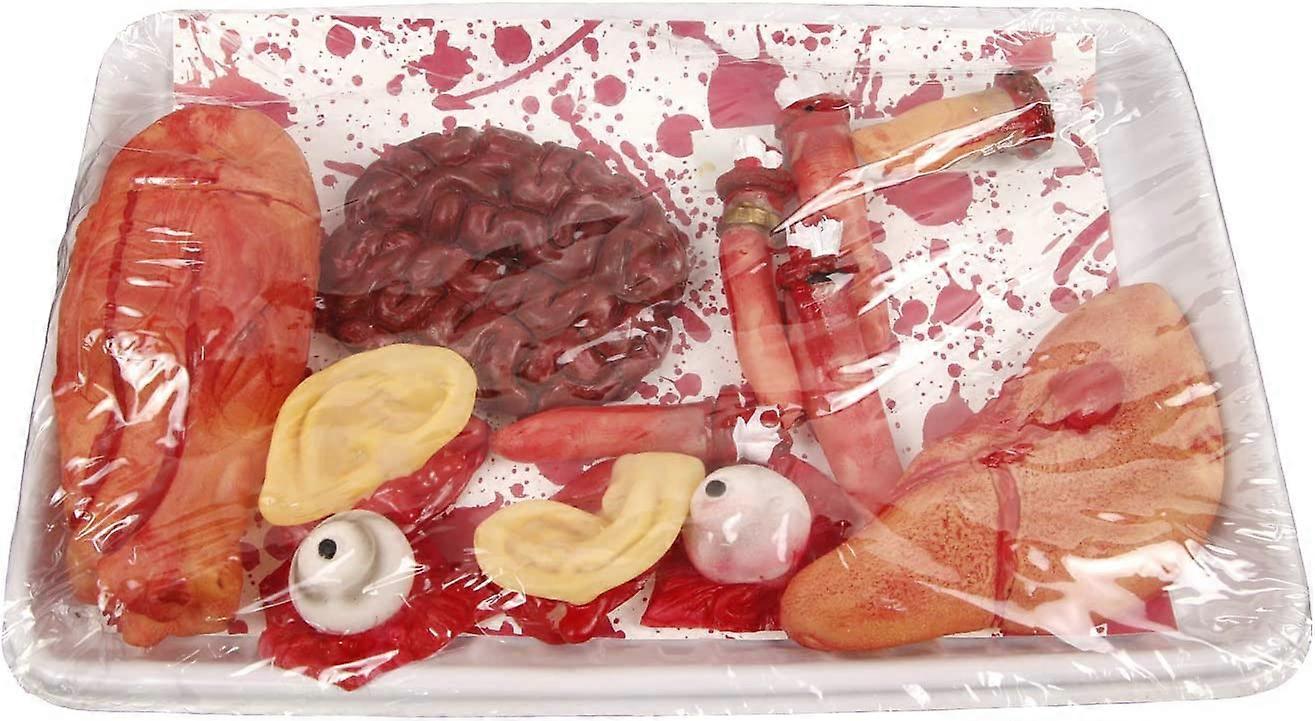 Handmade Halloween Realistic Internal Body Organs Props, Brain - Heart - Liver - Fingers - Eyes, Horror decoration whole person toy simulation human e