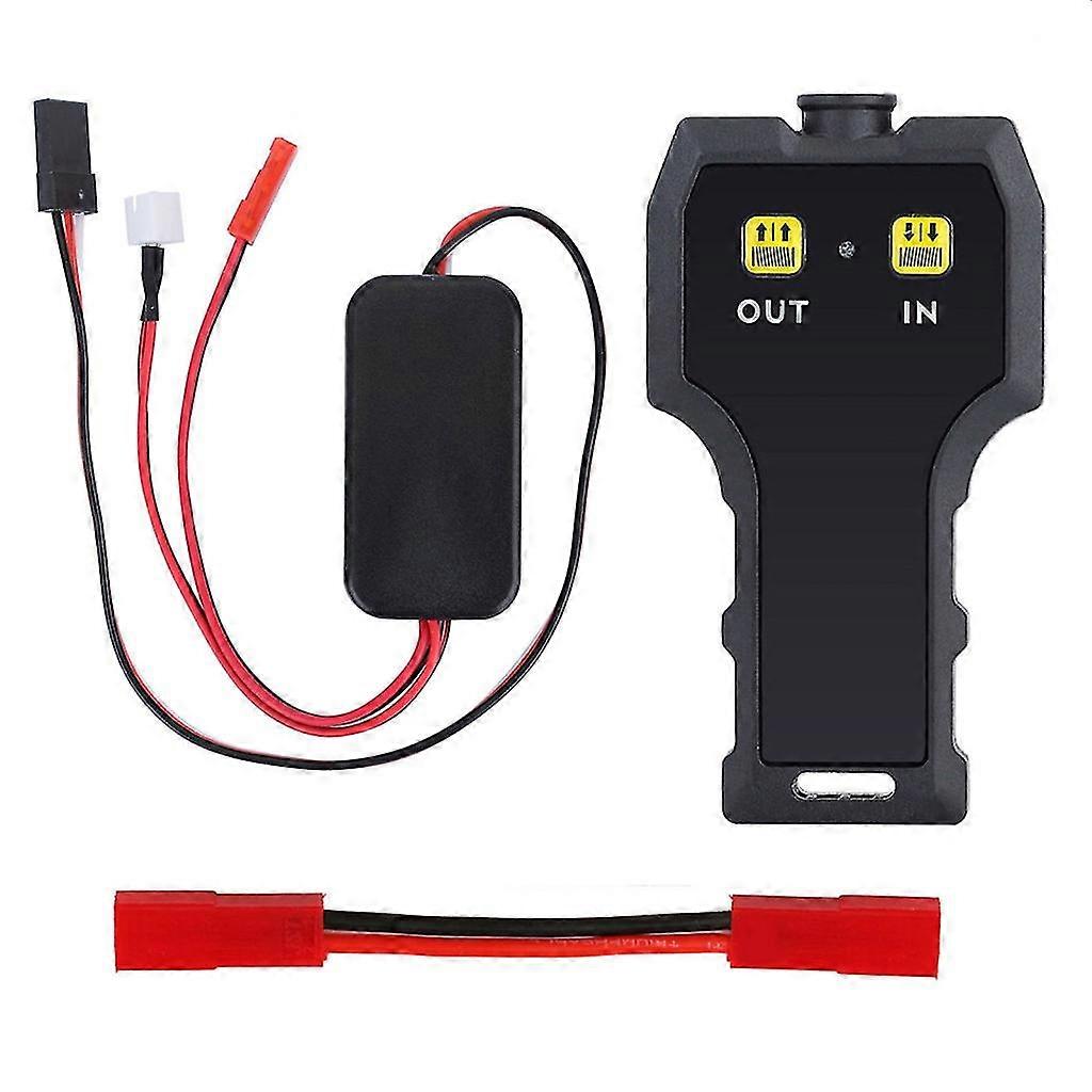 Wireless Remote Controller Receiver Ch4 Control Winch Led For 1/10 Rc Crawler